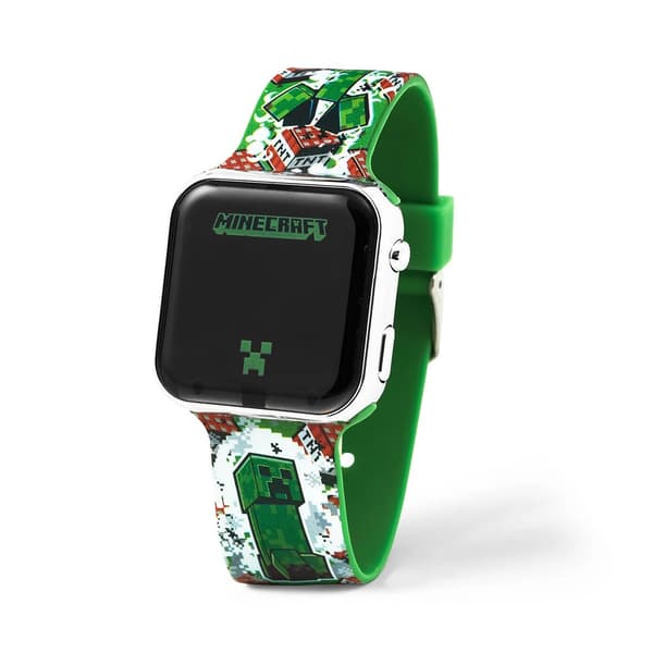 Minecraft LED Armbandsklocka multifärg