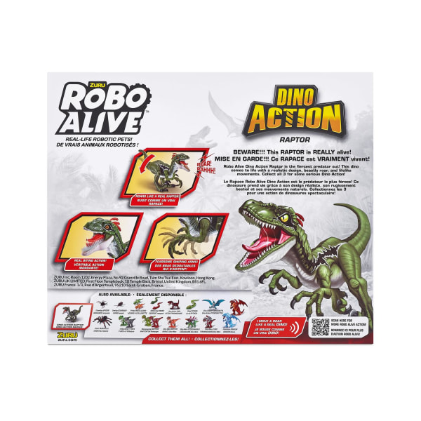 Robo Alive Dino Action Raptor multifärg