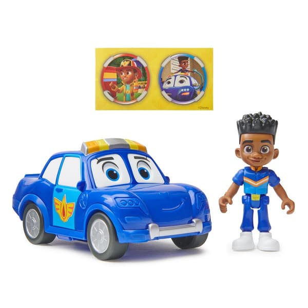 Firebuds Fordon med figur Jayden & Piston multifärg