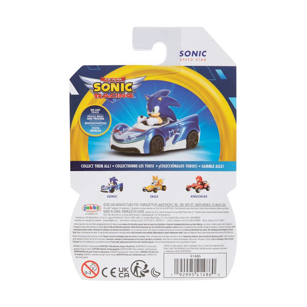 Sonic Fordon Die-cast 1:64 Sonic multifärg