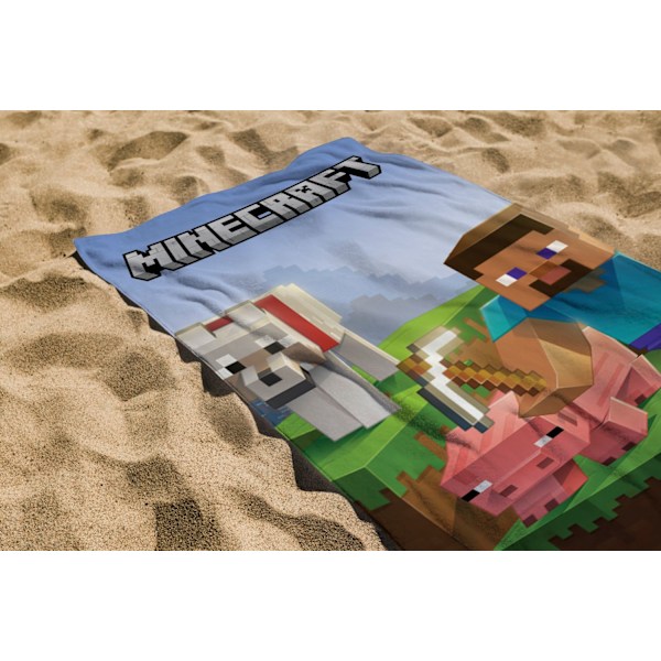 Minecraft Handduk 70x140cm 10009 multifärg