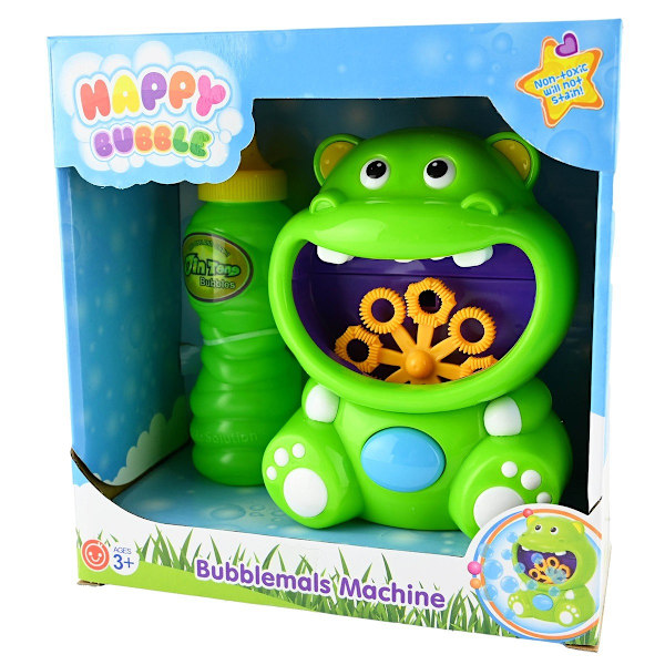Såpbubbelmaskin Flodhäst multifärg