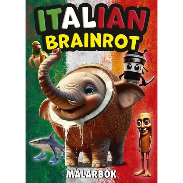 Italian Brainrot Målarbok