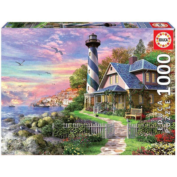 Educa Lighthouse at Rock Bay Pussel 1000 bitar multifärg