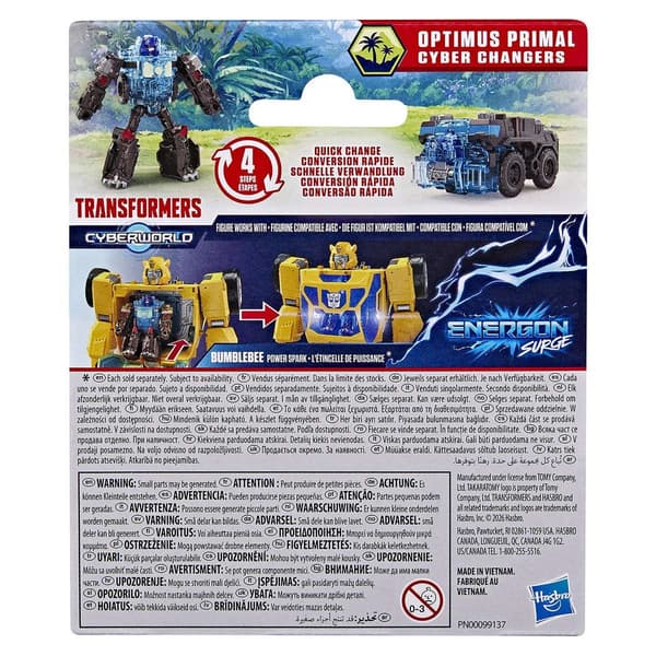 Transformers Cyberworld Cyber Changer Optimus Primal Energon multifärg