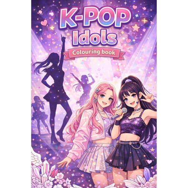 K-pop Idols Målarbok
