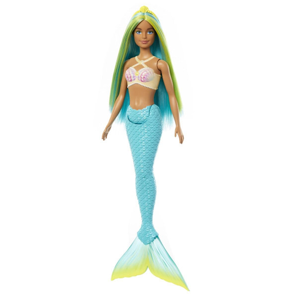 Barbie Docka Mermaid Blå/Grön