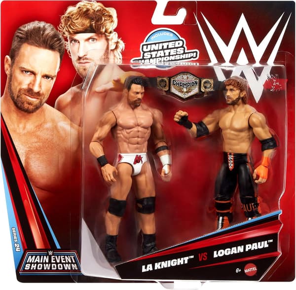 WWE Main Event Showdown 2-pack La Knight vs Logan Paul multifärg