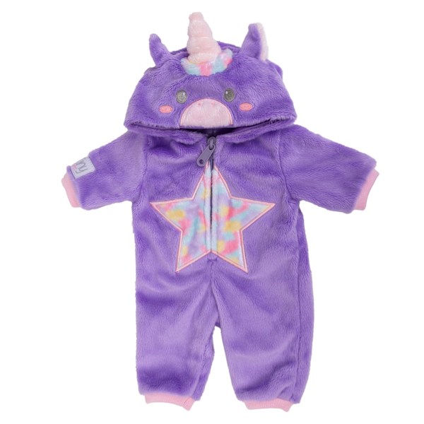 Tiny Treasures Unicorn All-In-One Outfit Dockkläder Lila