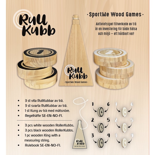 Rullkubb multifärg