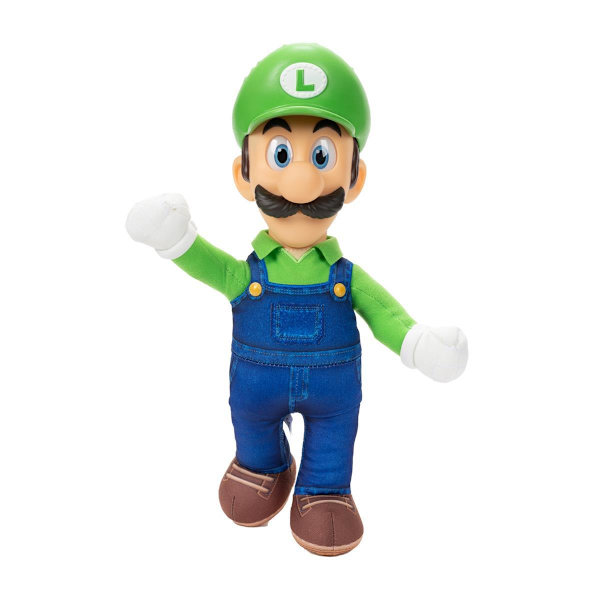 Super Mario Movie Poserbart Mjukdjur Luigi 38cm multifärg