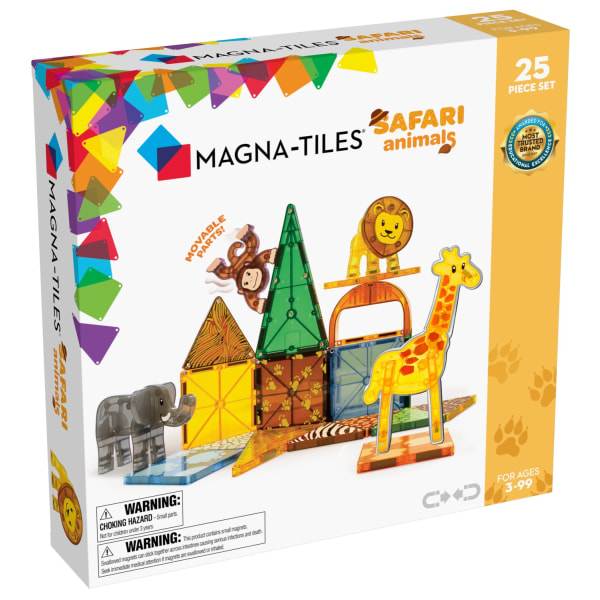 Magna-Tiles Safari Animals 25 delar multifärg