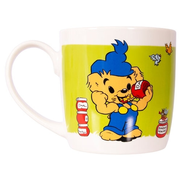 Bamse Mugg Bamse med dunderhonung Grön multifärg