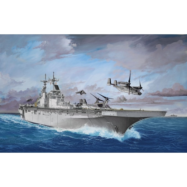 Revell US Navy Assault Carrier Wasp Class 1:700 Modellbyggsats multifärg