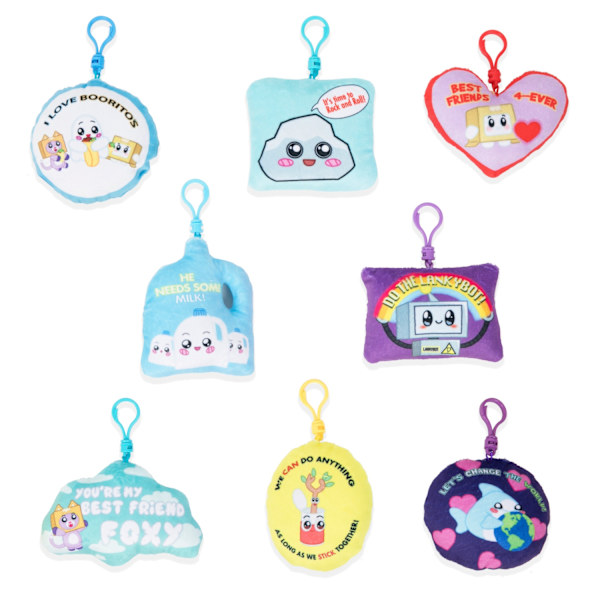 Lankybox Mystery Plushie Clip on multifärg