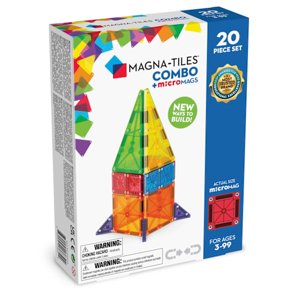 Magna-Tiles Combo +microMAGS 20 delar multifärg