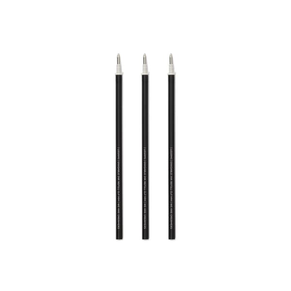 Refill till Gelpenna med utsuddbart bläck 3-pack svarta multifärg