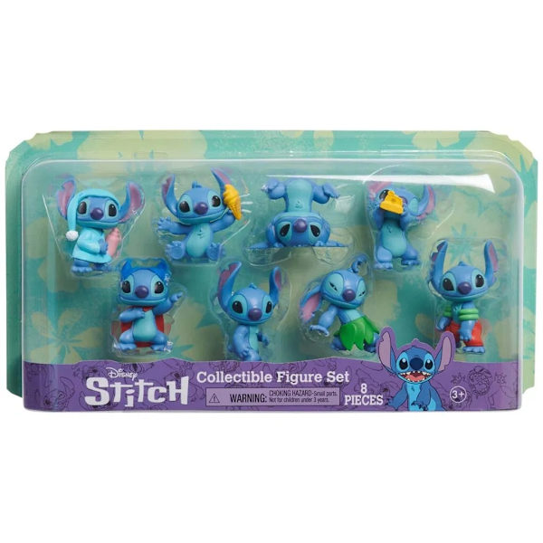 Disney Stitch Figurset 8-pack multifärg