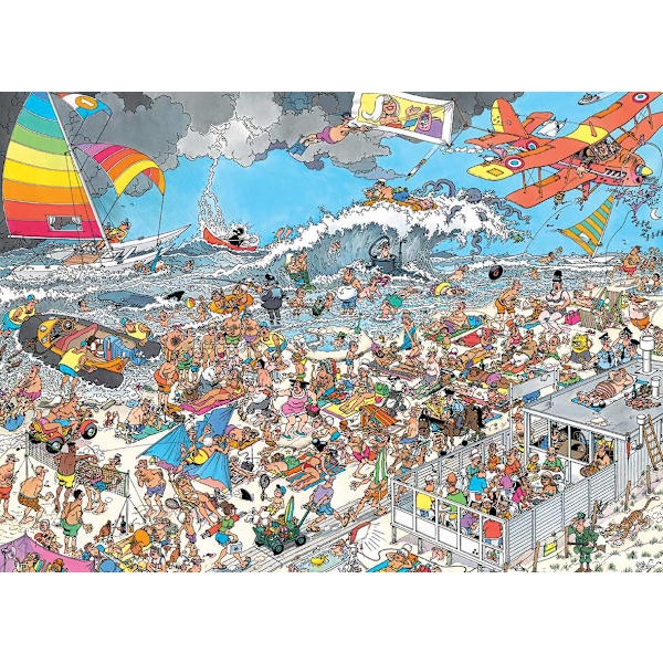 Jan Van Haasteren At the Beach Pussel 1000 bitar multifärg