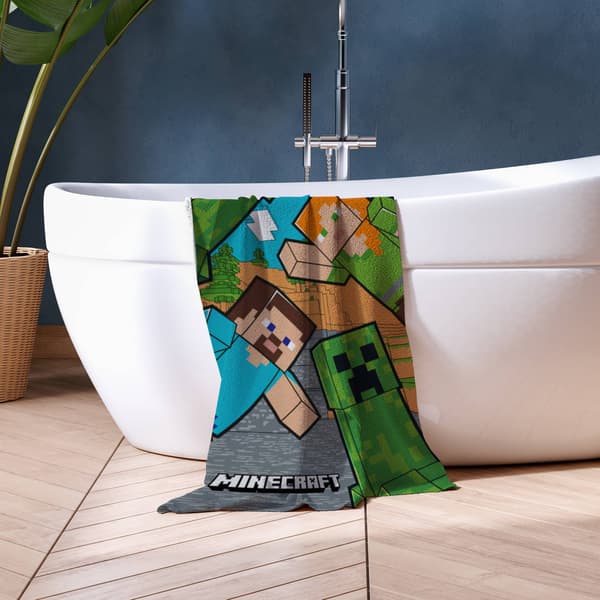 Minecraft Handduk 70x140cm 12982 multifärg