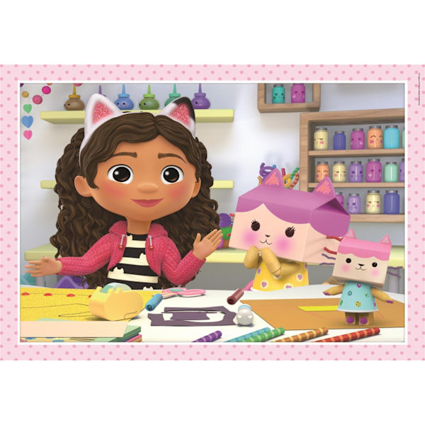 Gabbys Dollhouse 4-pack Pussel 12-16-20-24 bitar multifärg