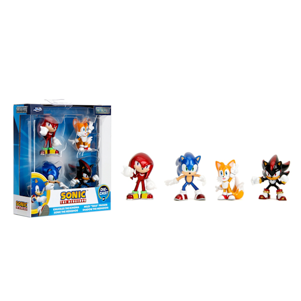 Sonic Metallfigurer 4-Pack 2,5" multifärg