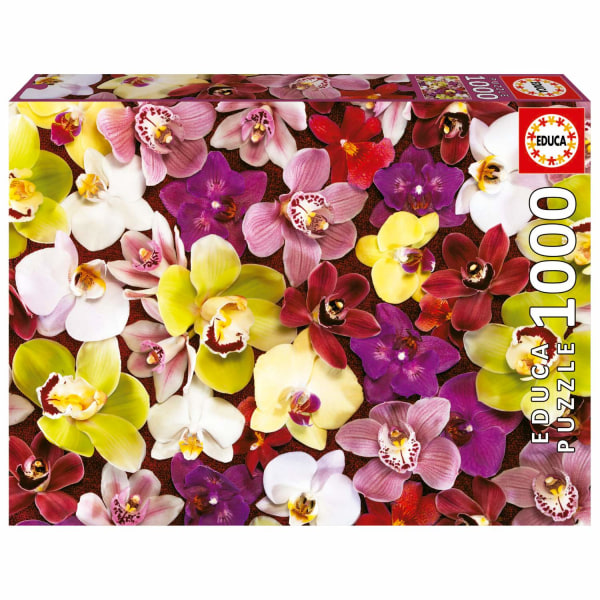 Educa Orchid Collage Pussel 1000 bitar multifärg