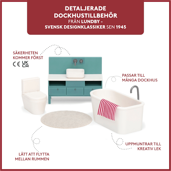 Lundby Badrumsset Basic multifärg