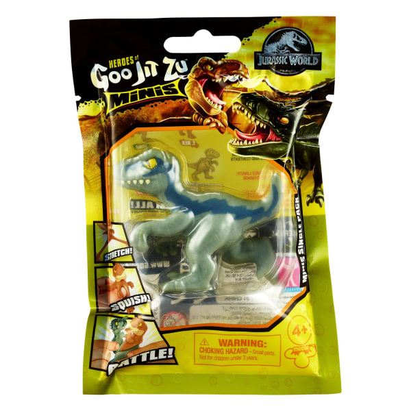 Goo Jit Zu Jurassic World Minis Single Pack Blue MultiColor Blue