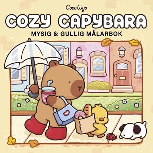 Cozy Capybara Målarbok