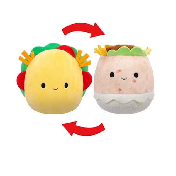 Squishmallows Flip A Mallows Tex Taco & Bernardo Burrito multifärg