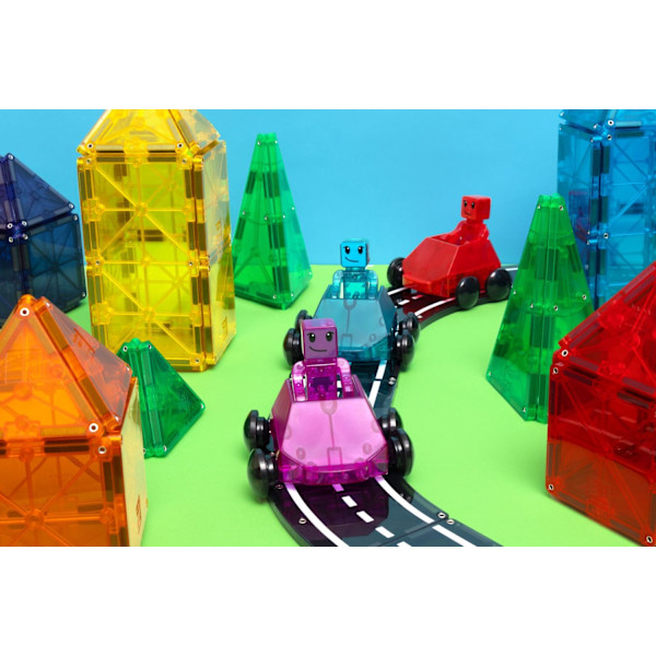Magna-Tiles Dashers Bilar och figurer 6 delar multifärg