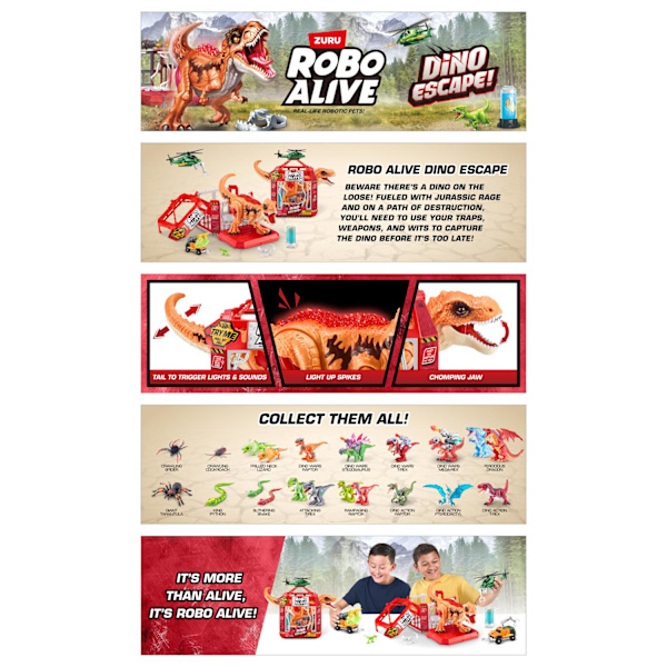 Robo Alive Dino Escape Lekset multifärg
