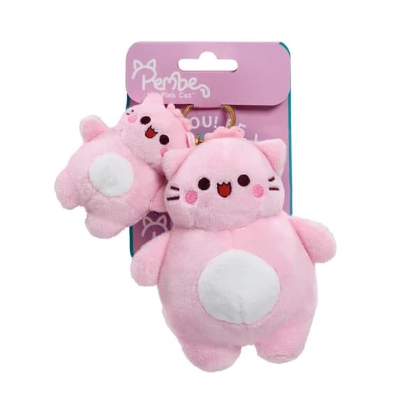 Pembe Nyckelring Plush 12cm With Little Pembe multifärg