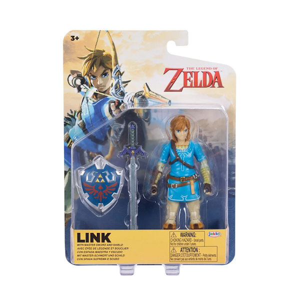 Zelda Figur Link with Master Sword and Shield multifärg