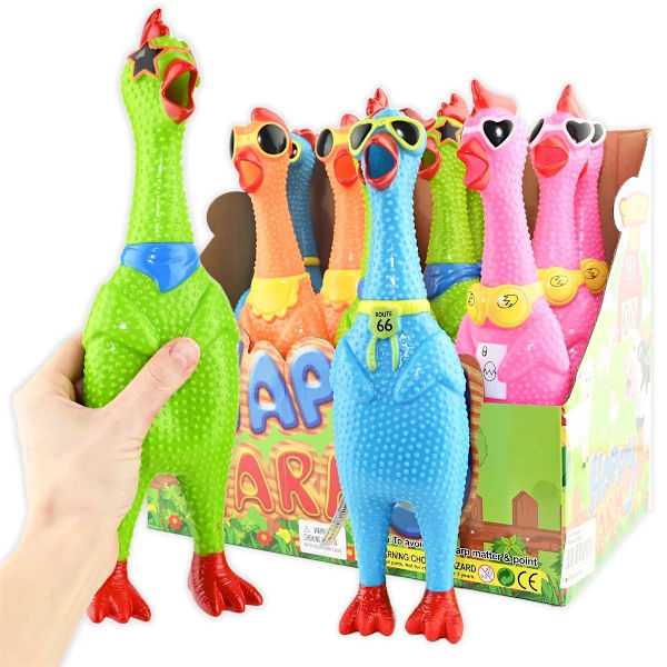 Squeaky Chicken Rosa Rosa