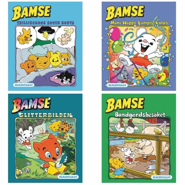 Bamse Miniserieböcker 4-pack