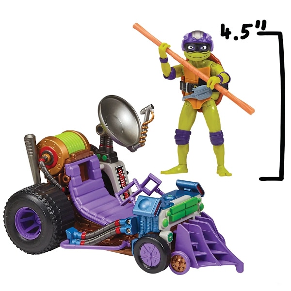Turtles Fordon med figur Recon Buggy with Donatello multifärg