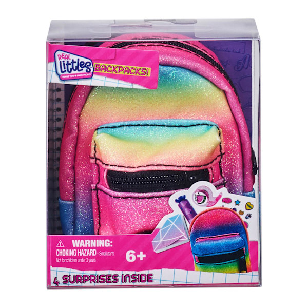 Real Littles Backpacks s3 Regnbåge Glitter MultiColor Regnbåge Glitter