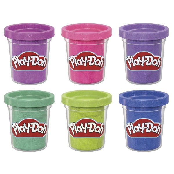 Play-Doh Sparkle Lera 6-pack multifärg