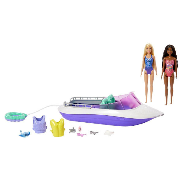 Barbie Båt med två dockor multifärg