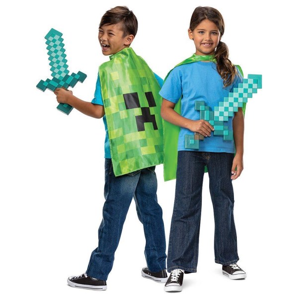 Minecraft Sword & Cape Set Utklädning multifärg