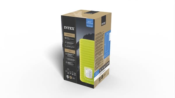 INTEX Uppblåsbart liggunderlag med USB pump