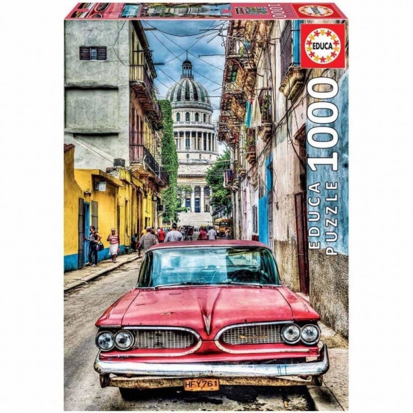 Educa Vintage car in Old Havana Pussel 1000 bitar multifärg
