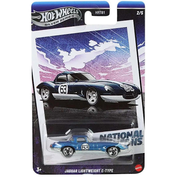Hot Wheels Silver Series 1:64 Jaguar Lightweight E-Type multifärg