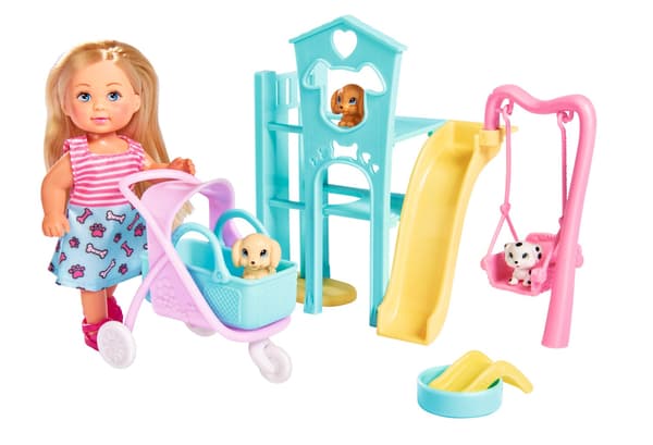 Evi Love Hundlekplats med docka multifärg