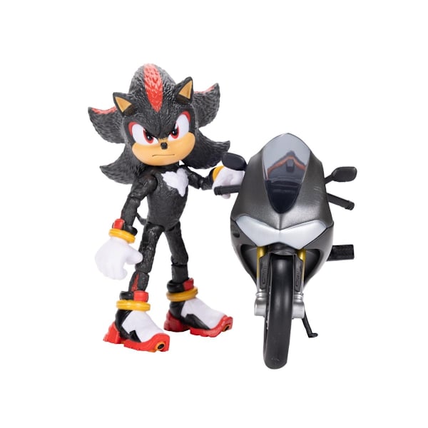 Sonic the Hedgehog Figur med motorcykel Shadow multifärg