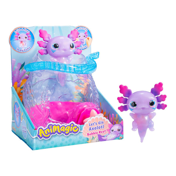 Animagic Lets Glo Axolotl Bubble Reef multifärg