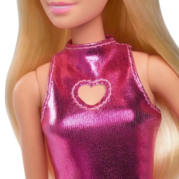 Barbie Fashionistas Docka Metallic rosa klänning 230