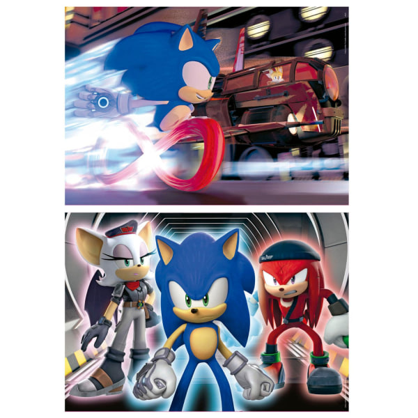 Educa Sonic Prime Neon Pussel 2x100 bitar multifärg